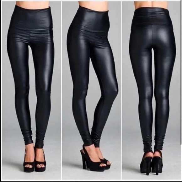 34 Most Fabulous Favorite Faux Leather high waisted leggings - Picture 3 of 4